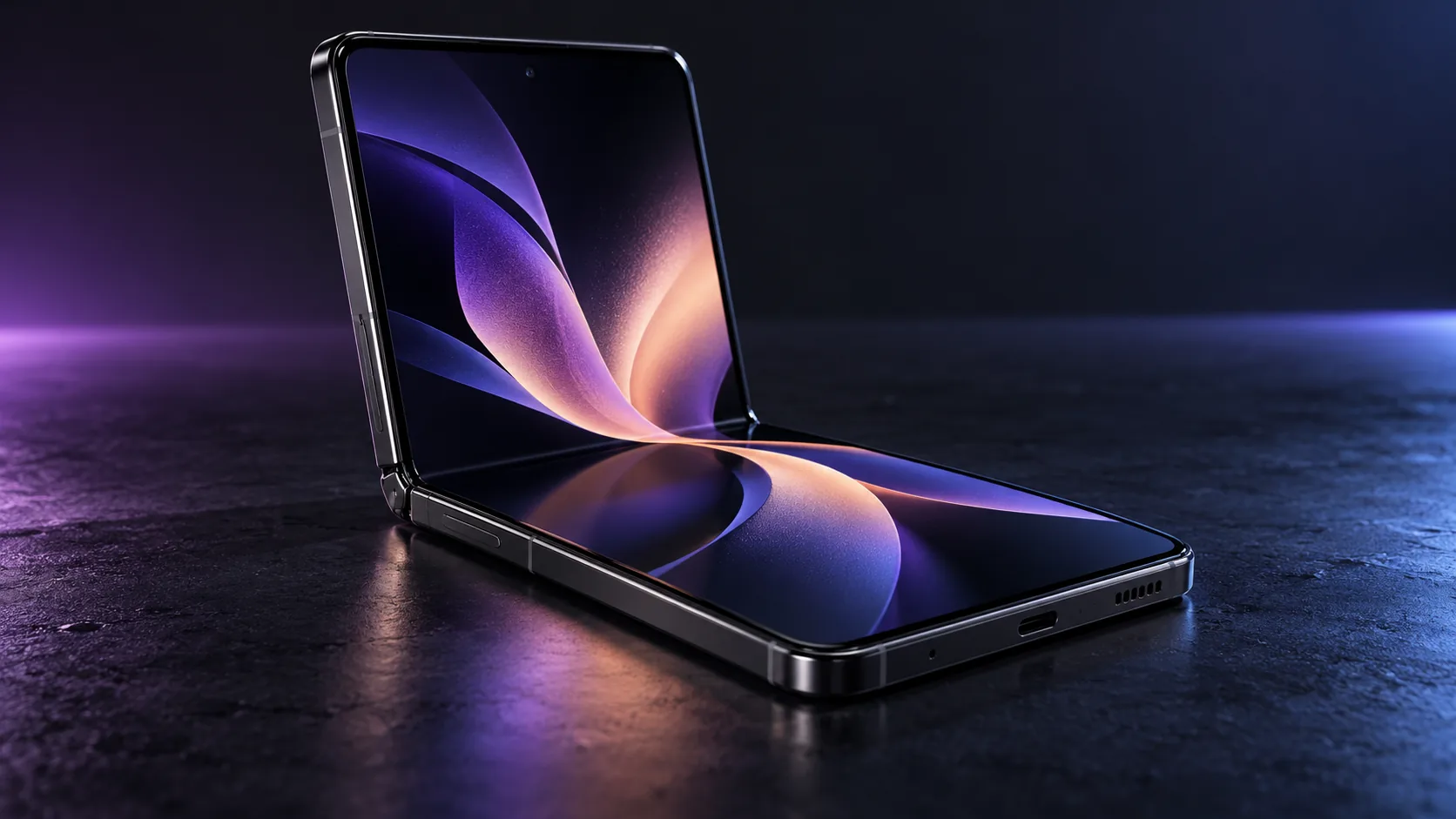 Foldable device mockup illustration